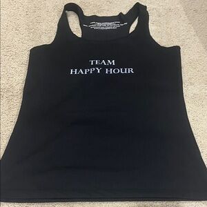 Women's Black 'Team Happy Hour' Tank Top